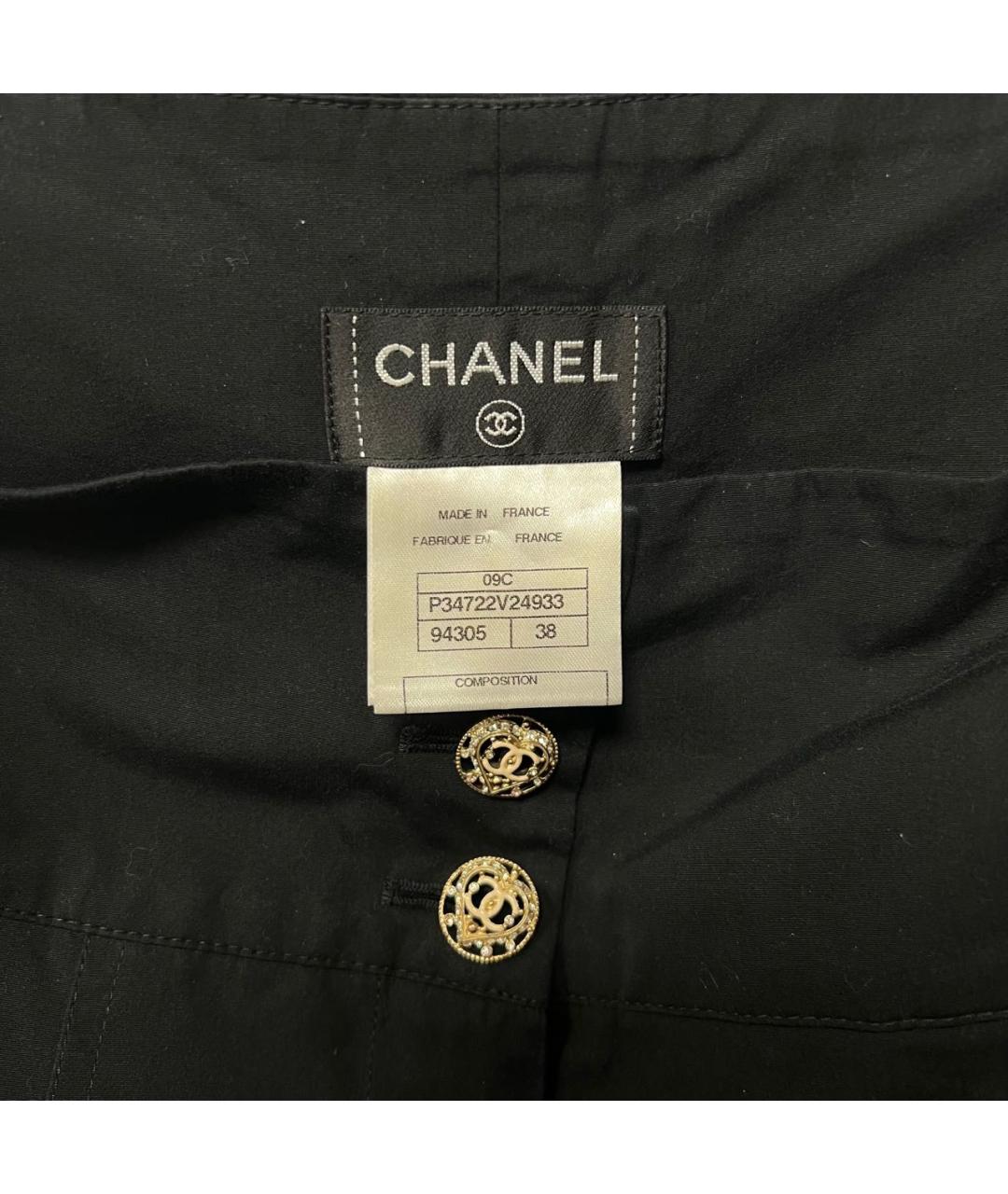 CHANEL Черные прямые брюки, фото 5