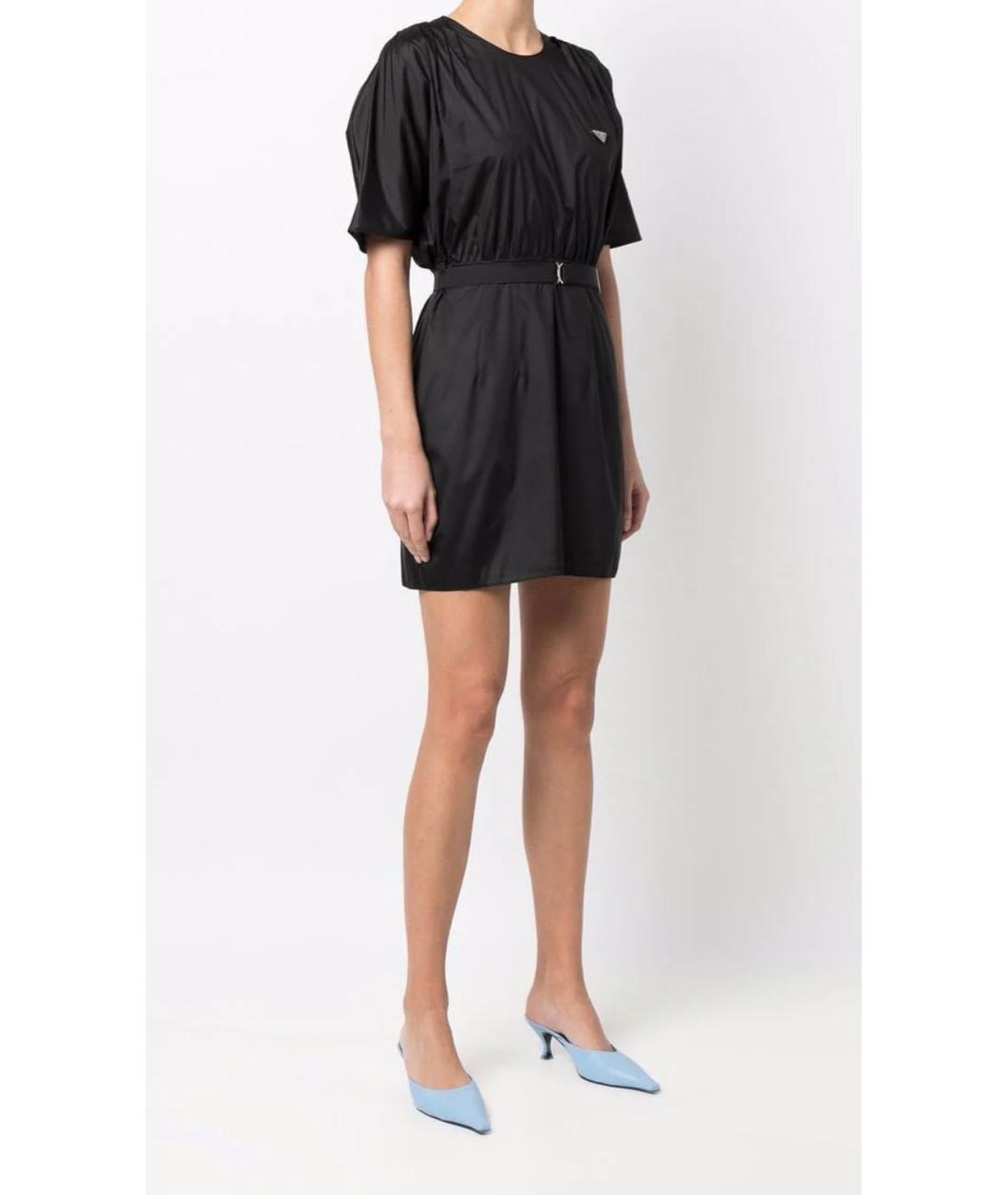 PRADA Черное синтетическое повседневное платье, фото 7