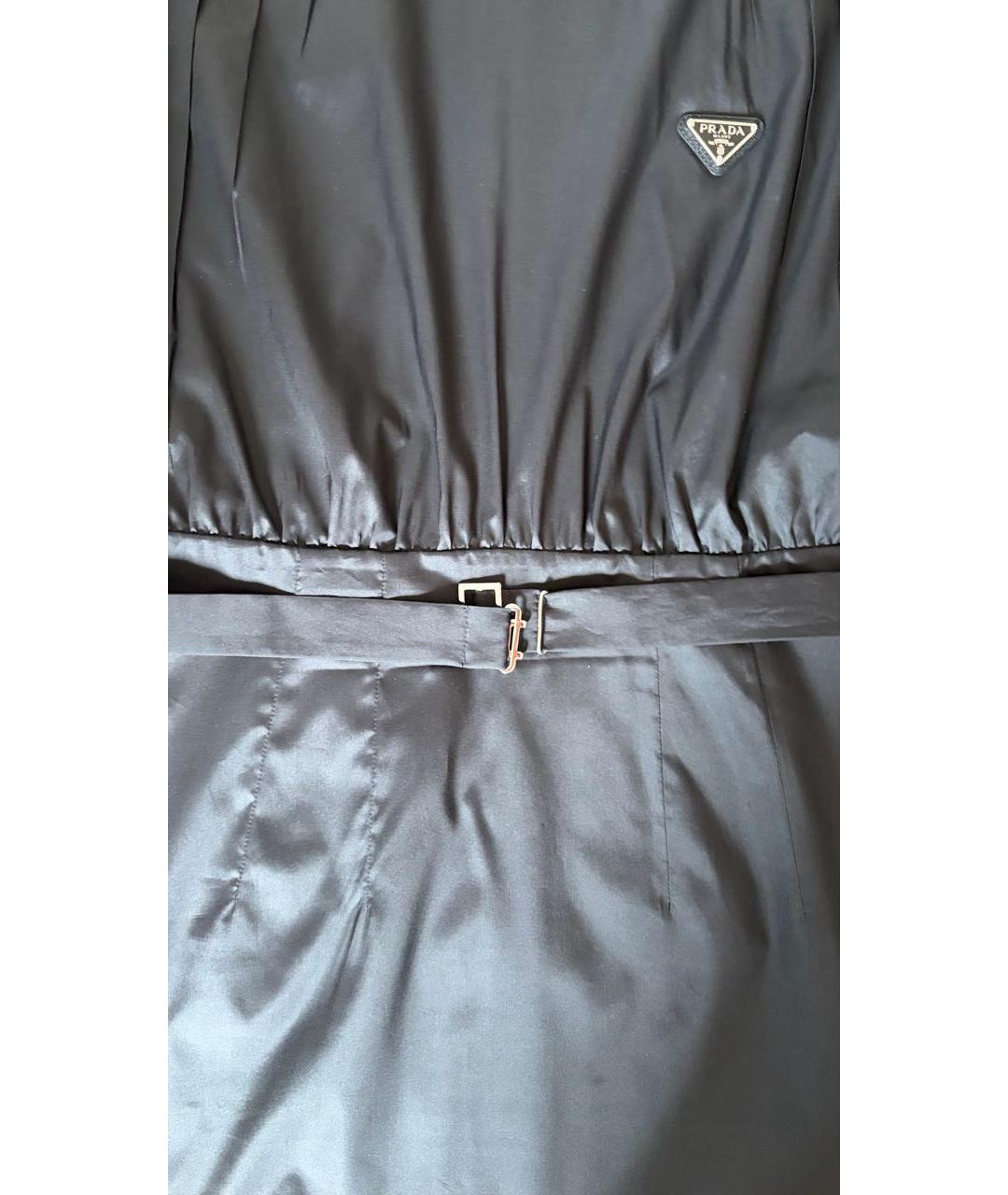 PRADA Черное синтетическое повседневное платье, фото 4