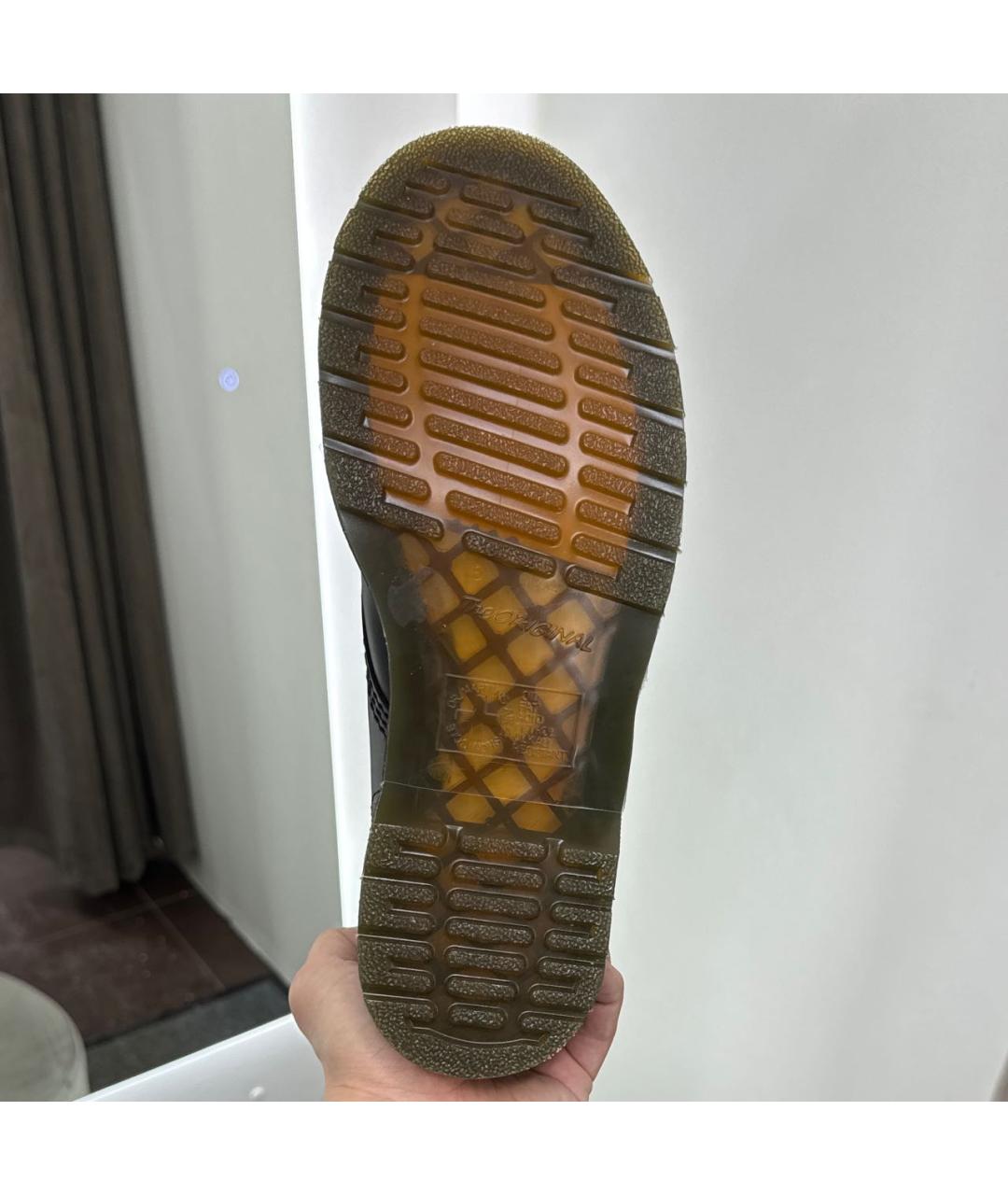 DR. MARTENS Черные кожаные ботинки, фото 6