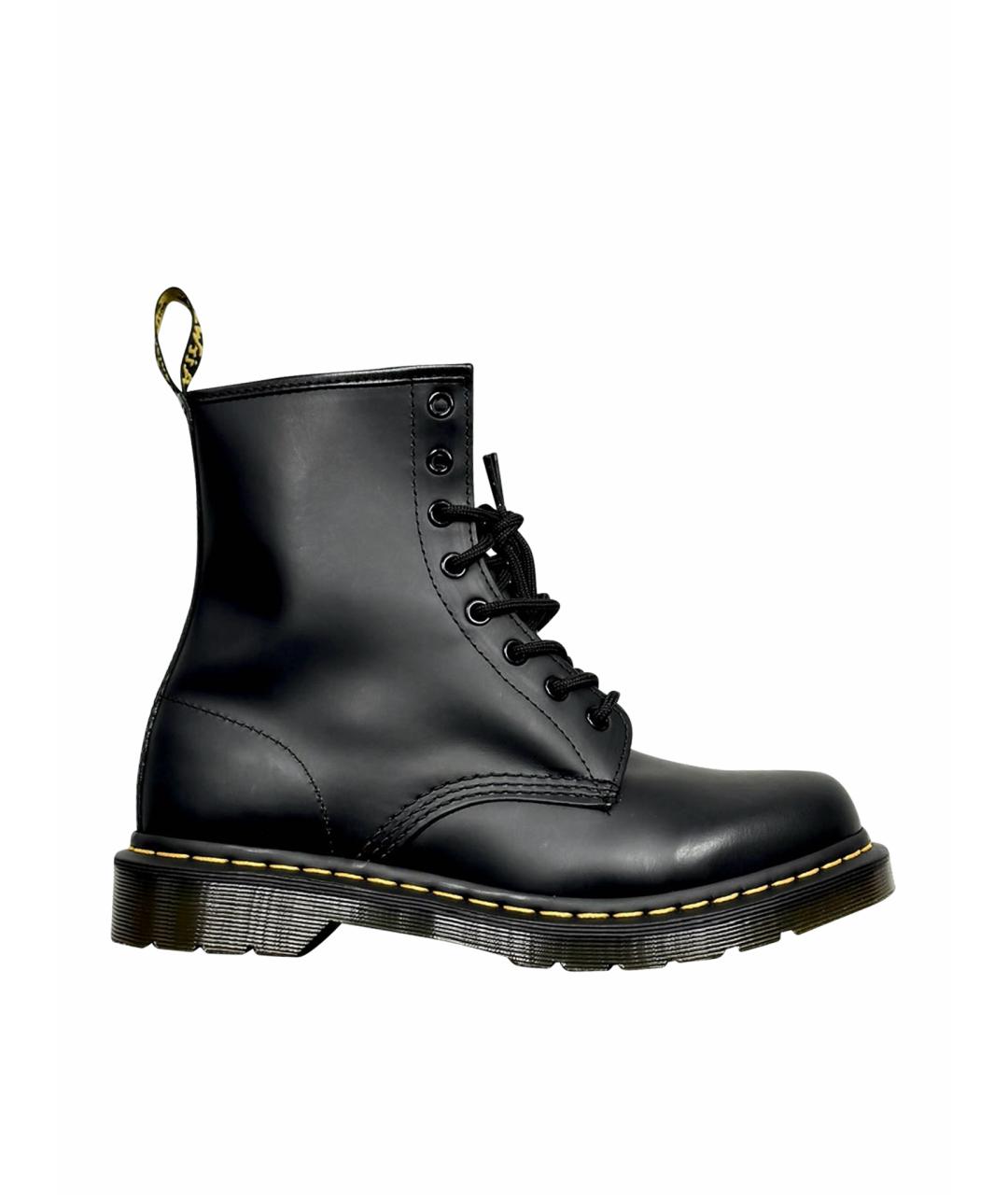 DR. MARTENS Черные кожаные ботинки, фото 1