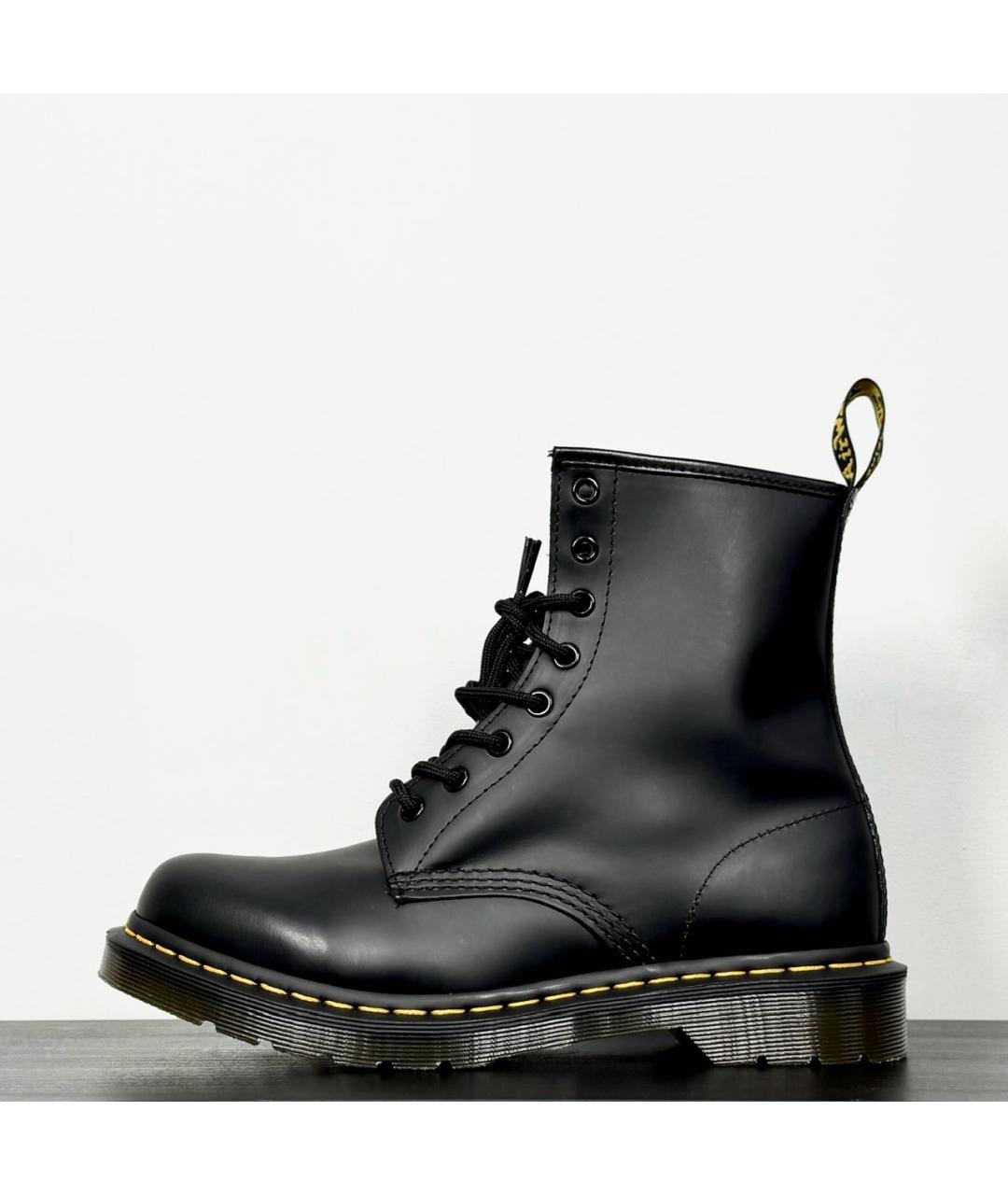 DR. MARTENS Черные кожаные ботинки, фото 9