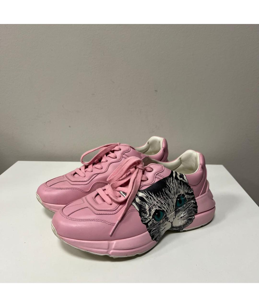 GUCCI Розовые кроссовки, фото 6