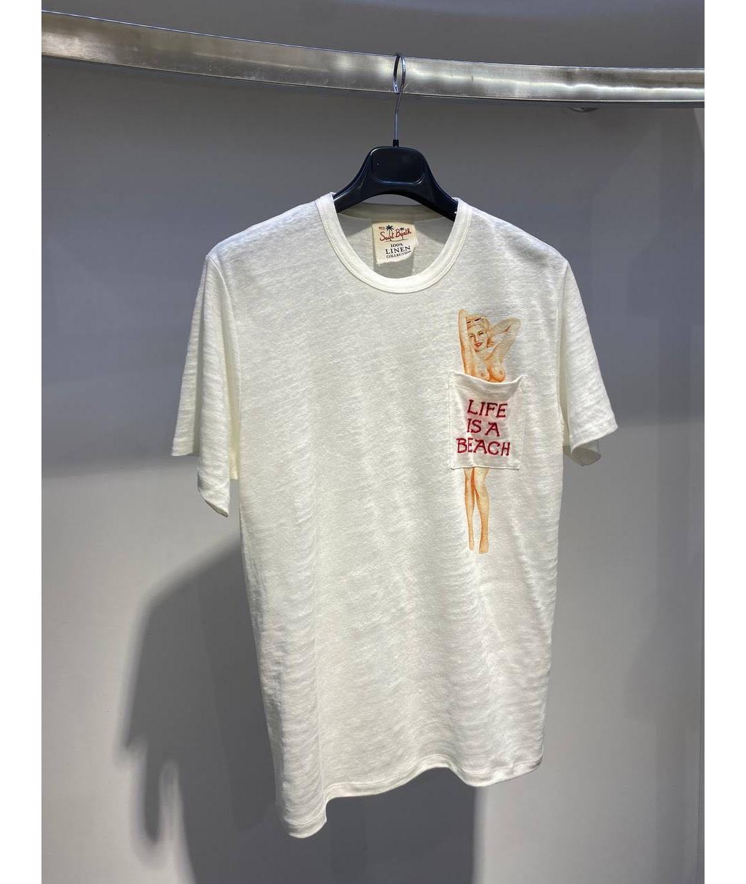 MC2 SAINT BARTH Белая футболка, фото 4