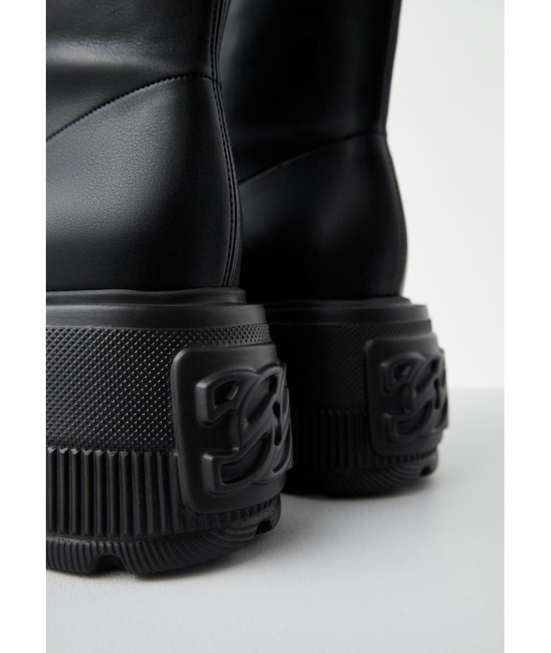 CASADEI Черные ботильоны из искусственной кожи, фото 4