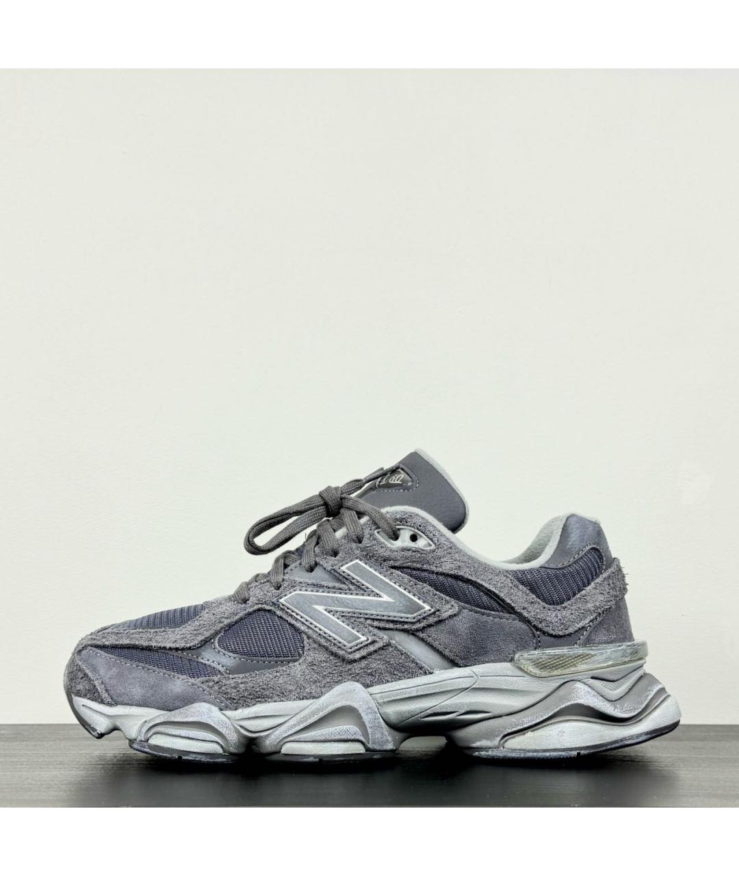 NEW BALANCE Антрацитовые замшевые низкие кроссовки / кеды, фото 9