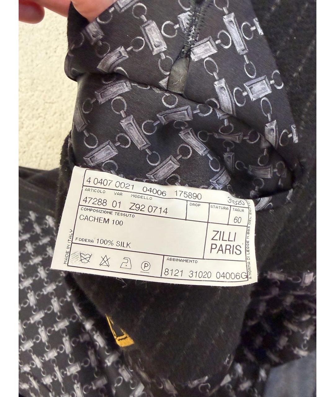 ZILLI Черное кашемировое пальто, фото 6