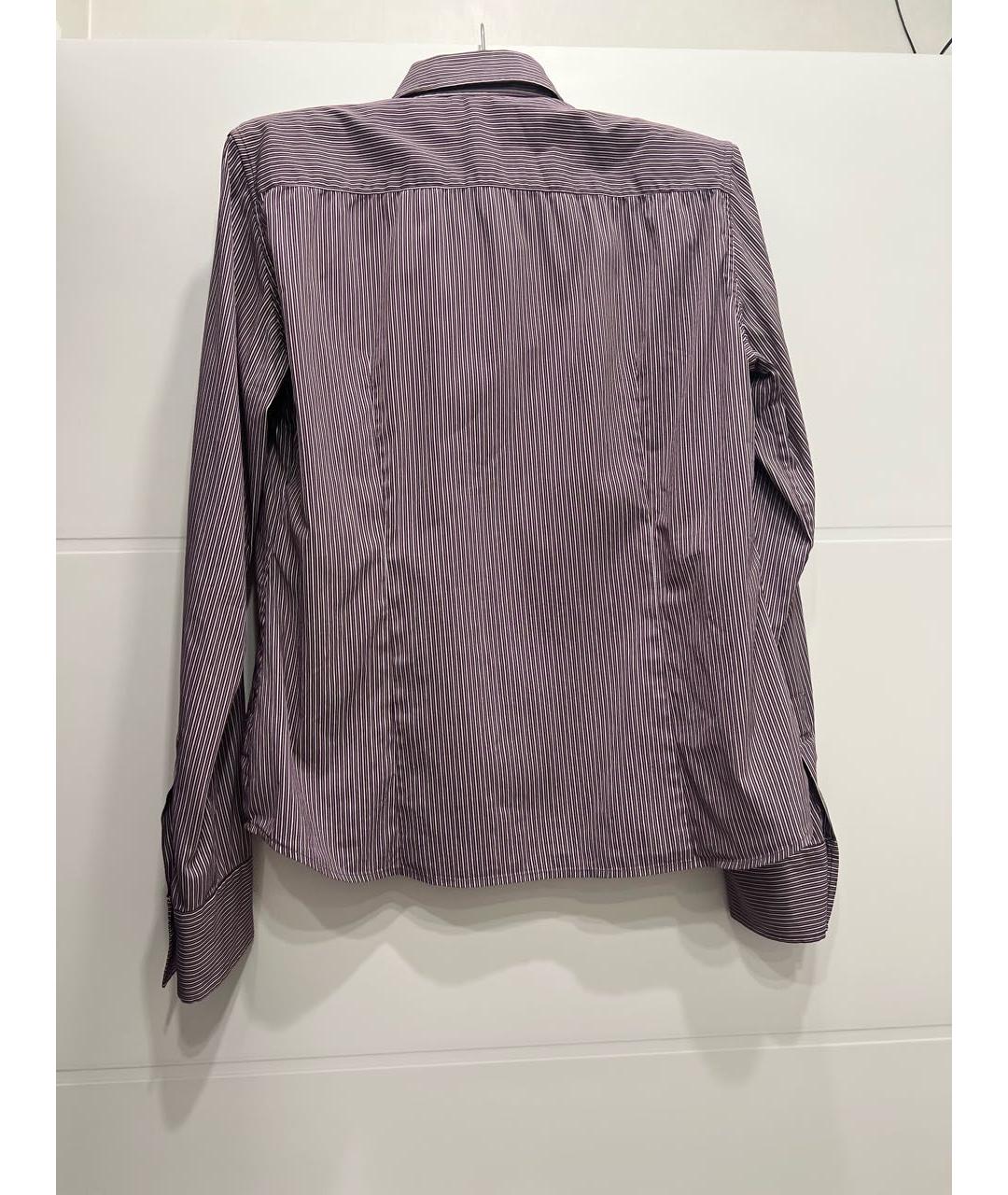 LORO PIANA Фиолетовая хлопковая рубашка, фото 1