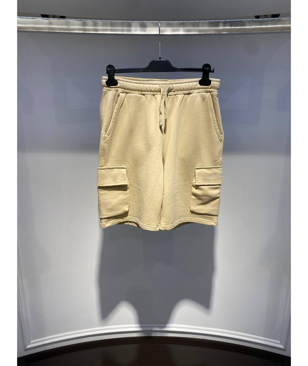MC2 SAINT BARTH Бежевые хлопковые шорты, фото 4