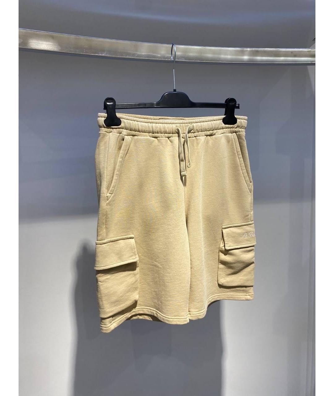 MC2 SAINT BARTH Бежевые хлопковые шорты, фото 3