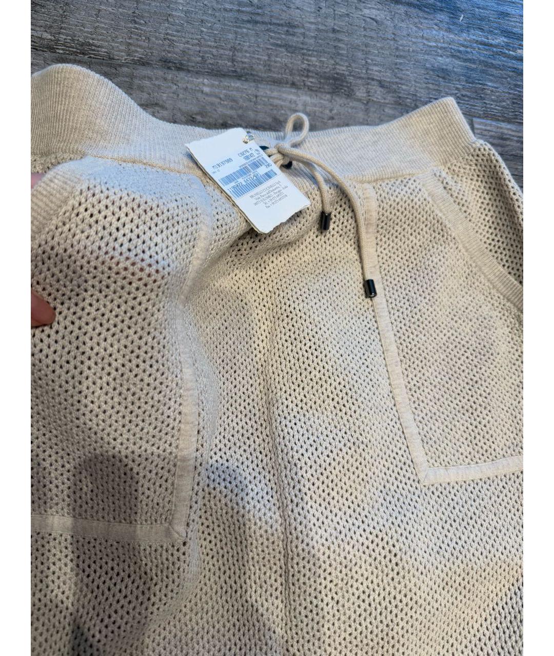 BRUNELLO CUCINELLI Бежевая хлопковая юбка миди, фото 2