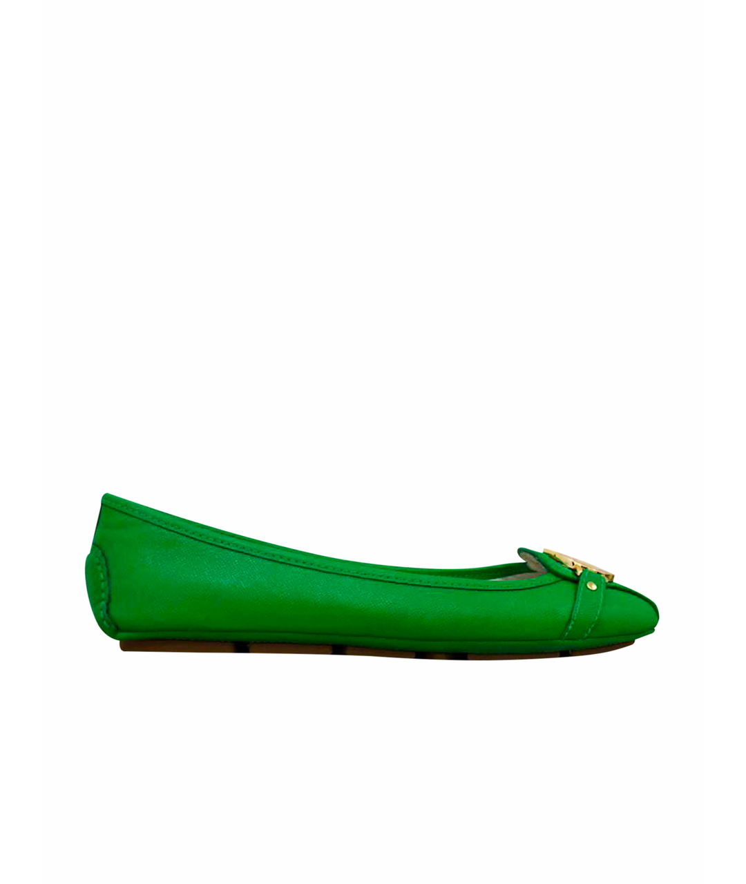 MICHAEL KORS Зеленые кожаные мокасины, фото 1