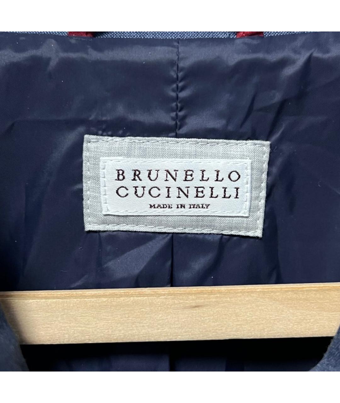 BRUNELLO CUCINELLI Синяя куртка, фото 4