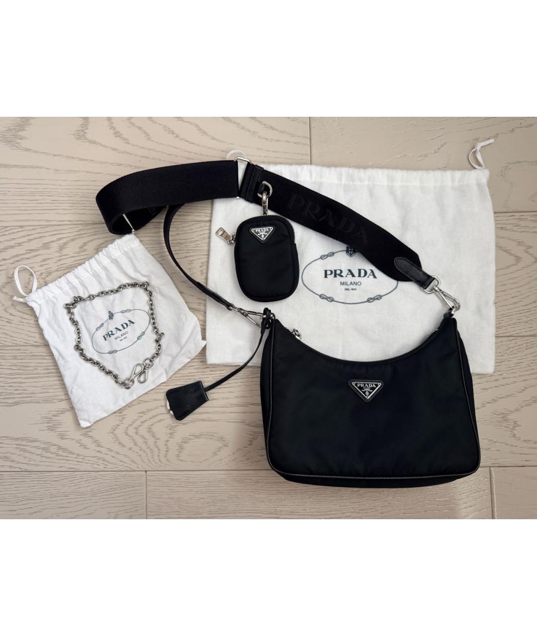 PRADA Черная сумка через плечо, фото 3