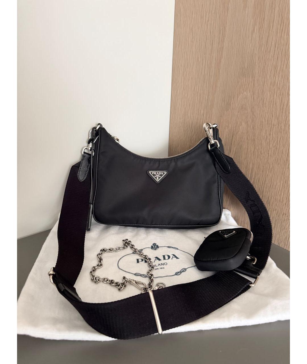 PRADA Черная сумка через плечо, фото 2