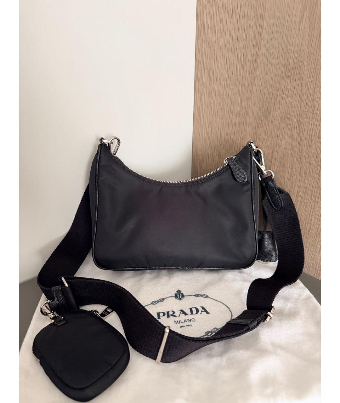 PRADA Черная сумка через плечо, фото 4