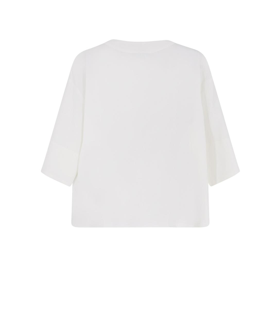 MAX MARA Белая льняная рубашка, фото 2