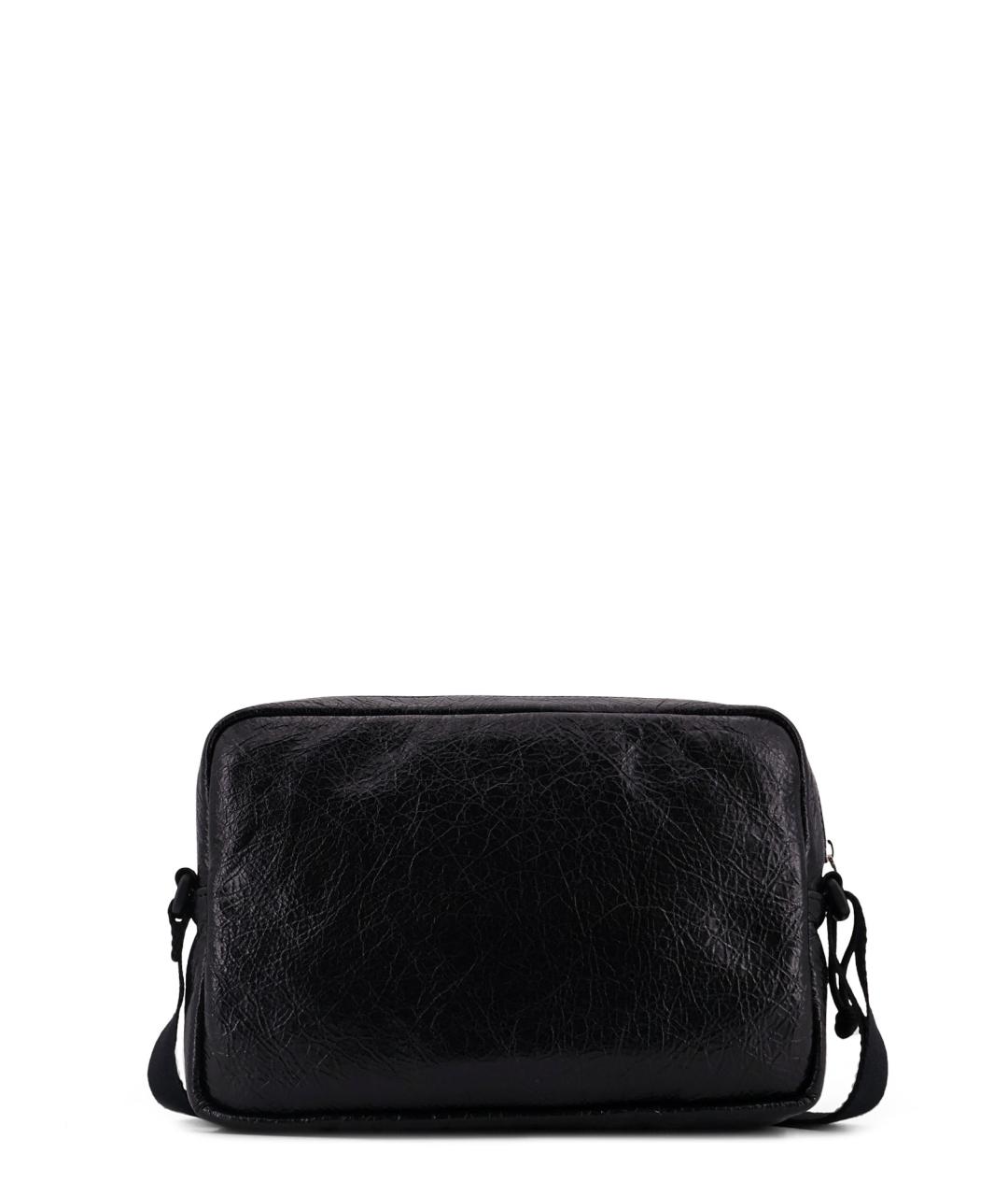 BALENCIAGA Черная кожаная сумка на плечо, фото 2