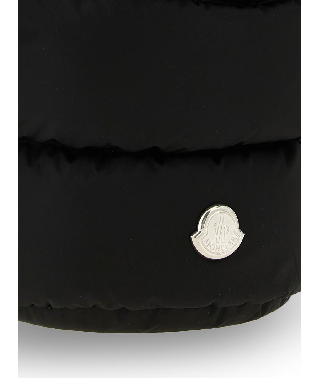 MONCLER Черная синтетическая сумка через плечо, фото 3