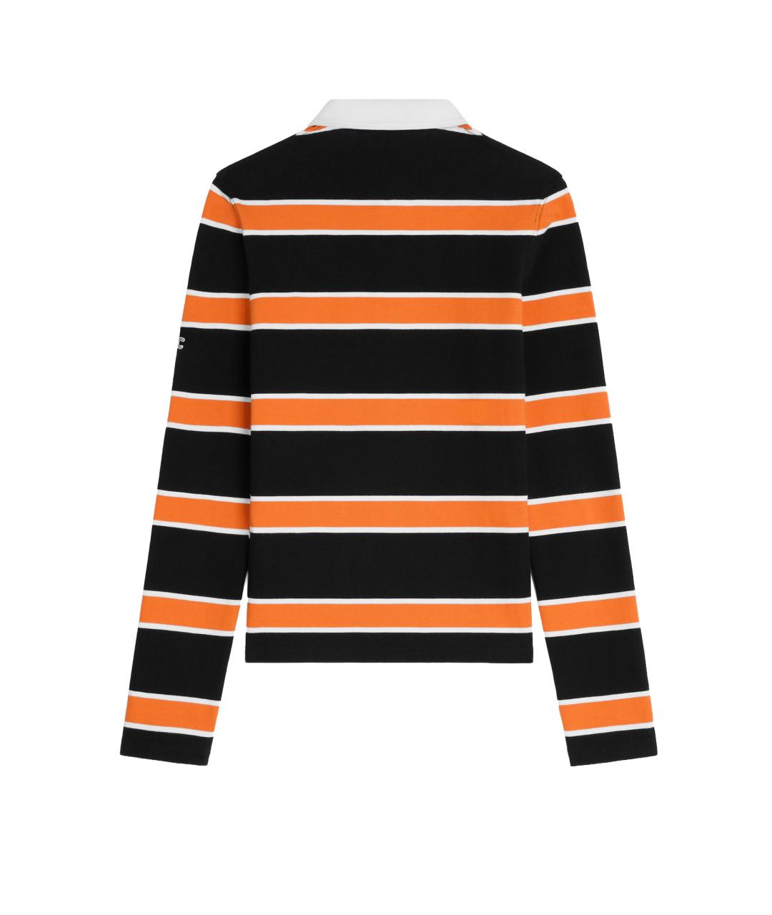 CELINE Мульти хлопковое поло с длинным рукавом, фото 2