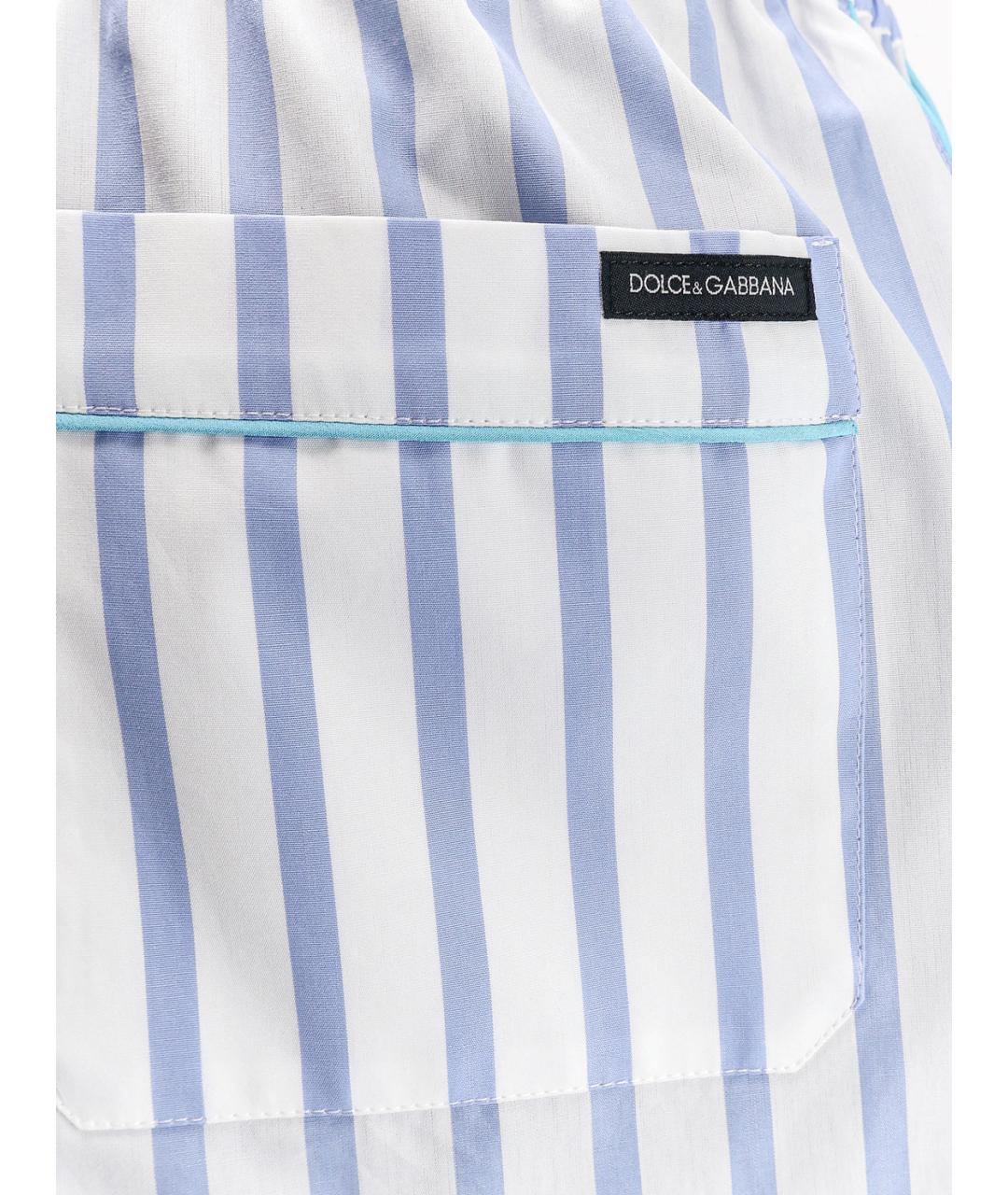 DOLCE&GABBANA Голубые хлопковые шорты, фото 3