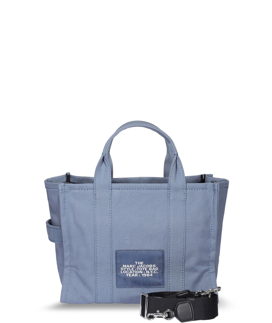 MARC JACOBS Голубая тканевая сумка тоут, фото 2