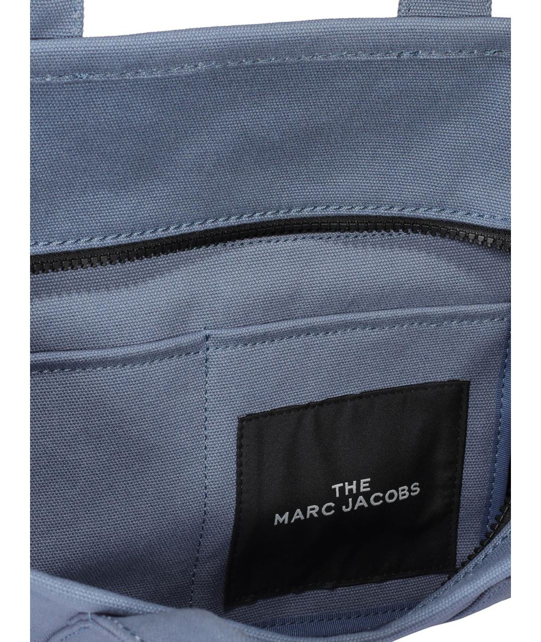 MARC JACOBS Голубая тканевая сумка тоут, фото 4