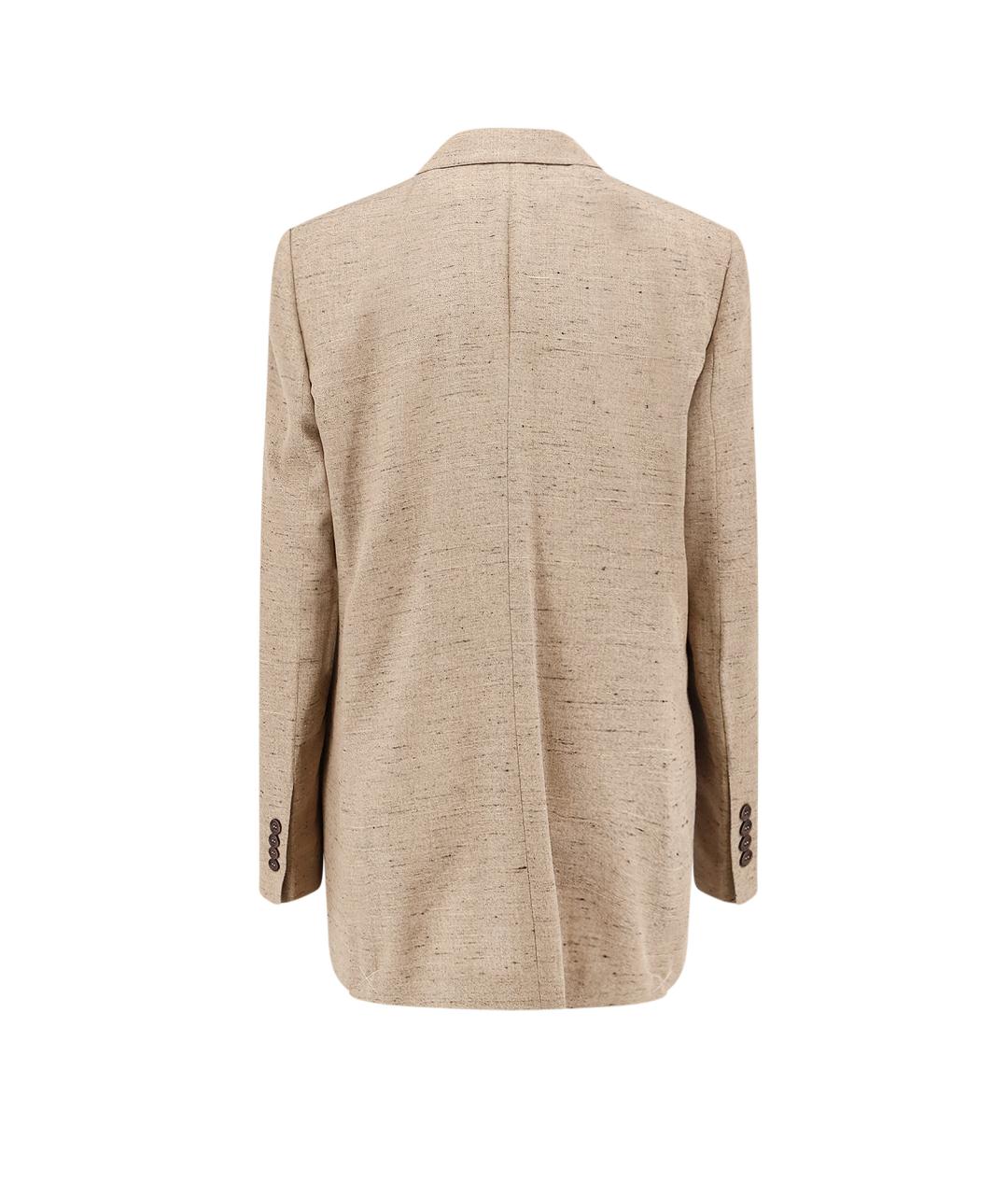 DOLCE&GABBANA Бежевый вискозный жакет/пиджак, фото 2
