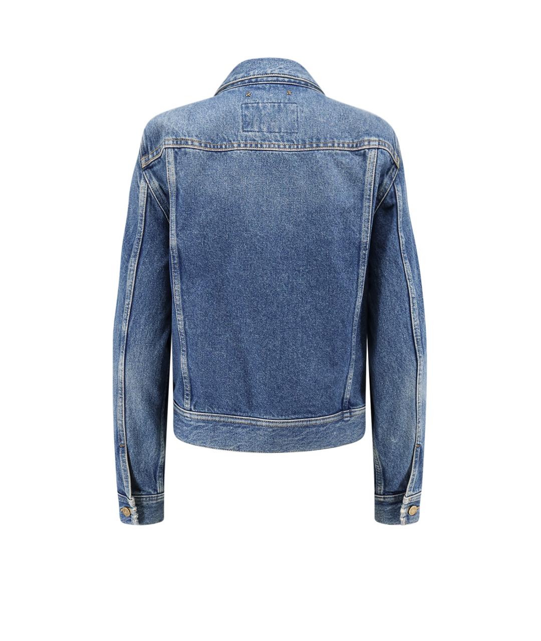 GOLDEN GOOSE DELUXE BRAND Синяя хлопковая куртка, фото 2