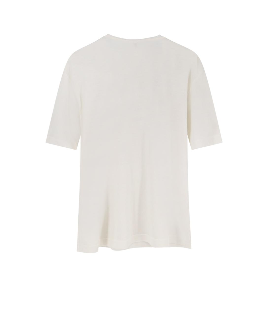 TOTEME Белая шелковая футболка, фото 2