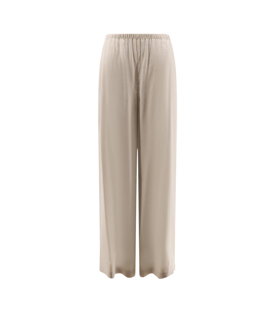 MAX MARA Бежевые вискозные брюки широкие, фото 1