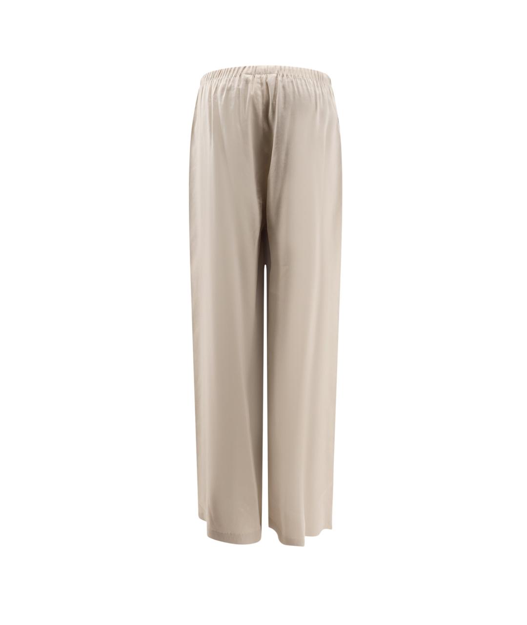 MAX MARA Бежевые вискозные брюки широкие, фото 2
