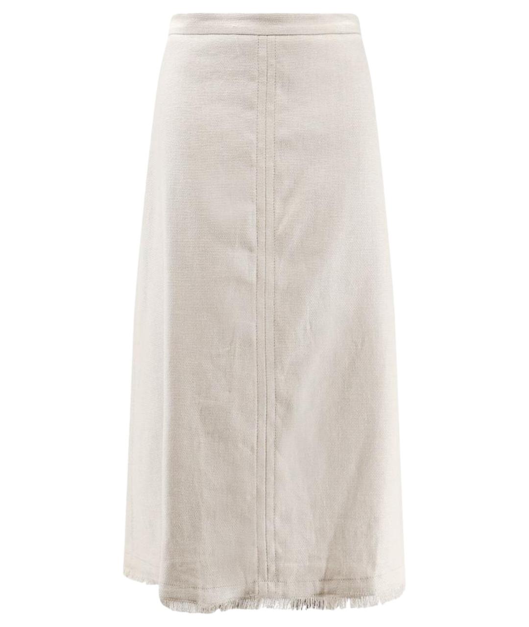 'S MAX MARA Бежевая юбка миди, фото 1