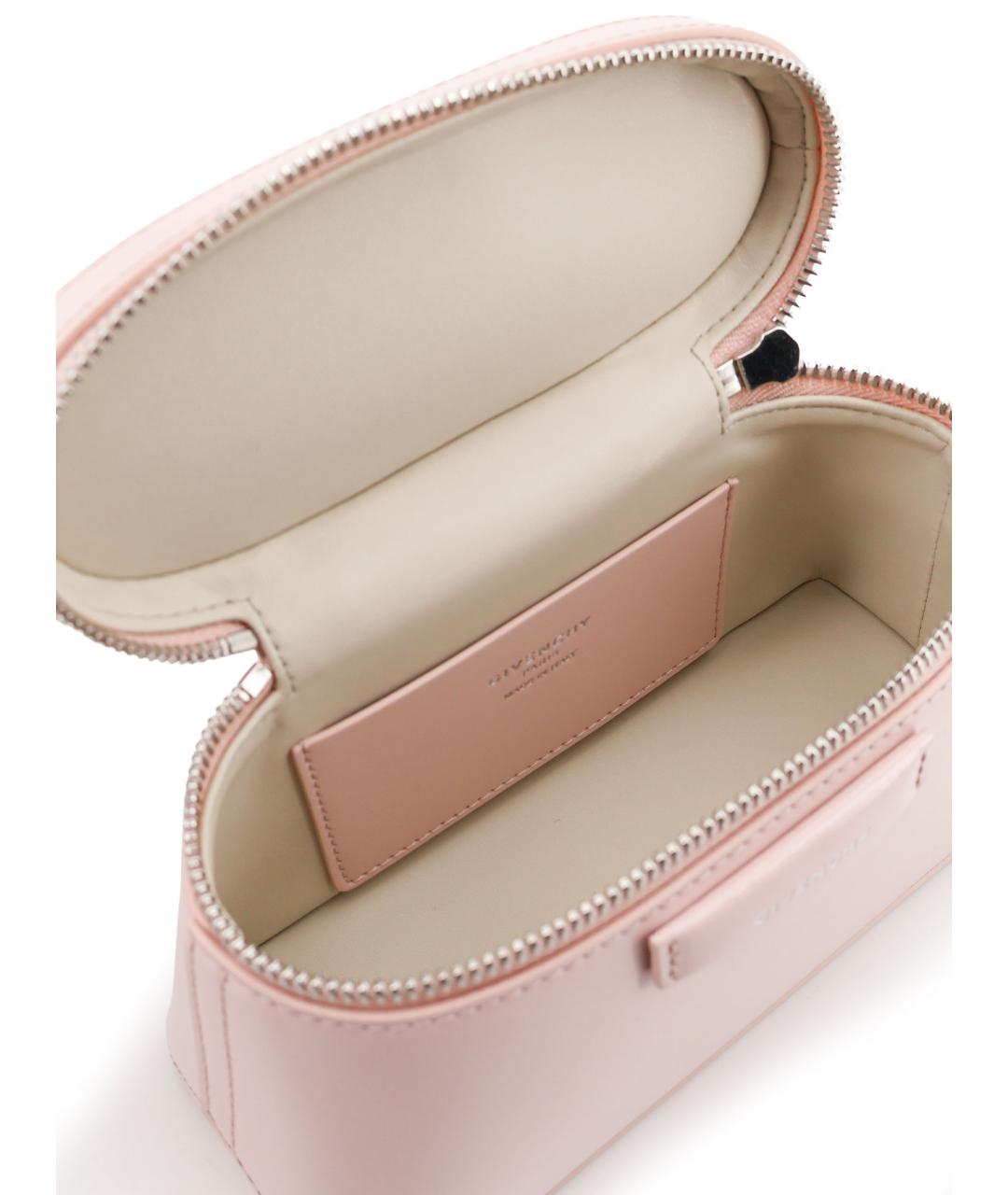 GIVENCHY Розовая кожаная сумка с короткими ручками, фото 4