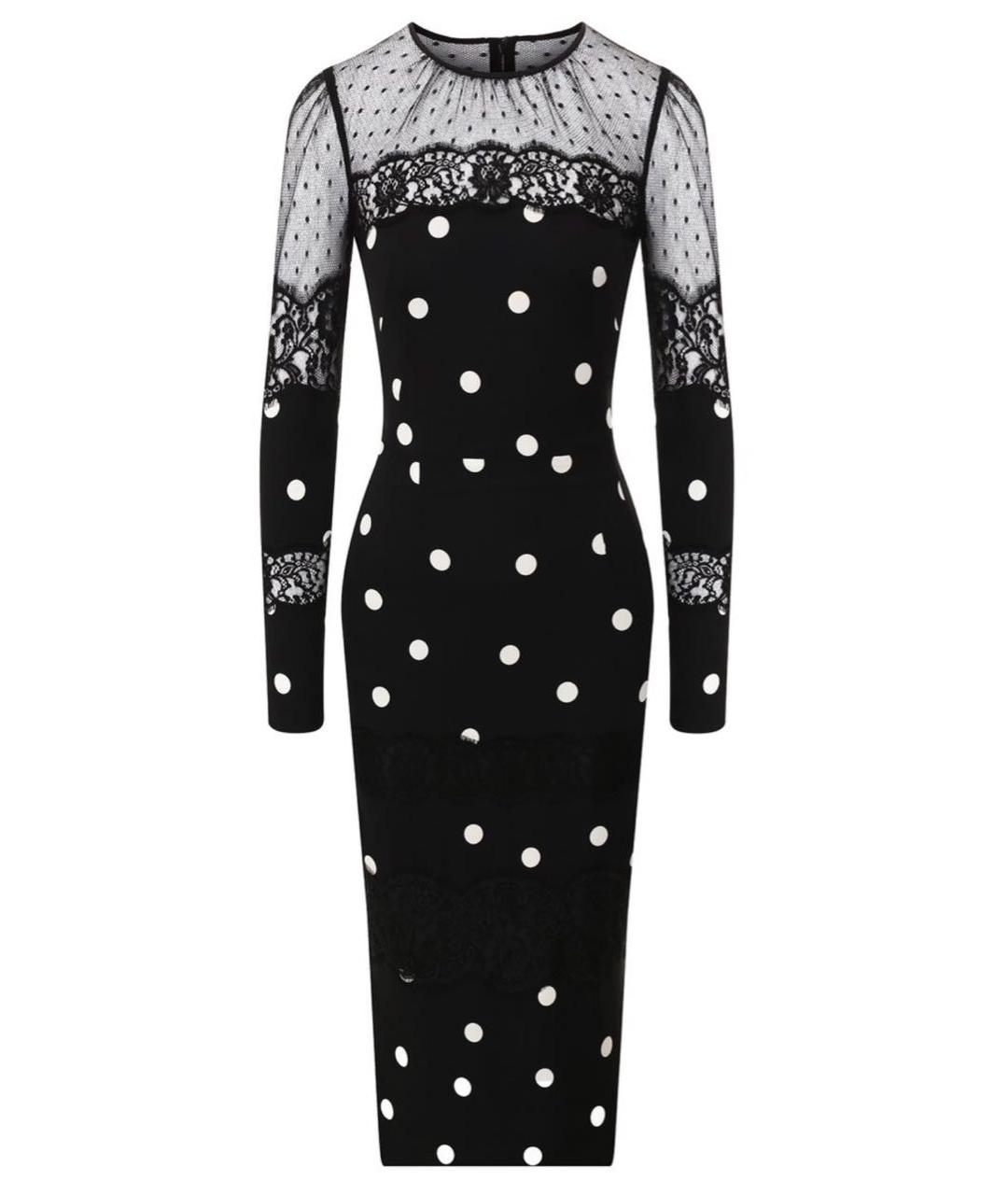 DOLCE&GABBANA Черное коктейльное платье, фото 7