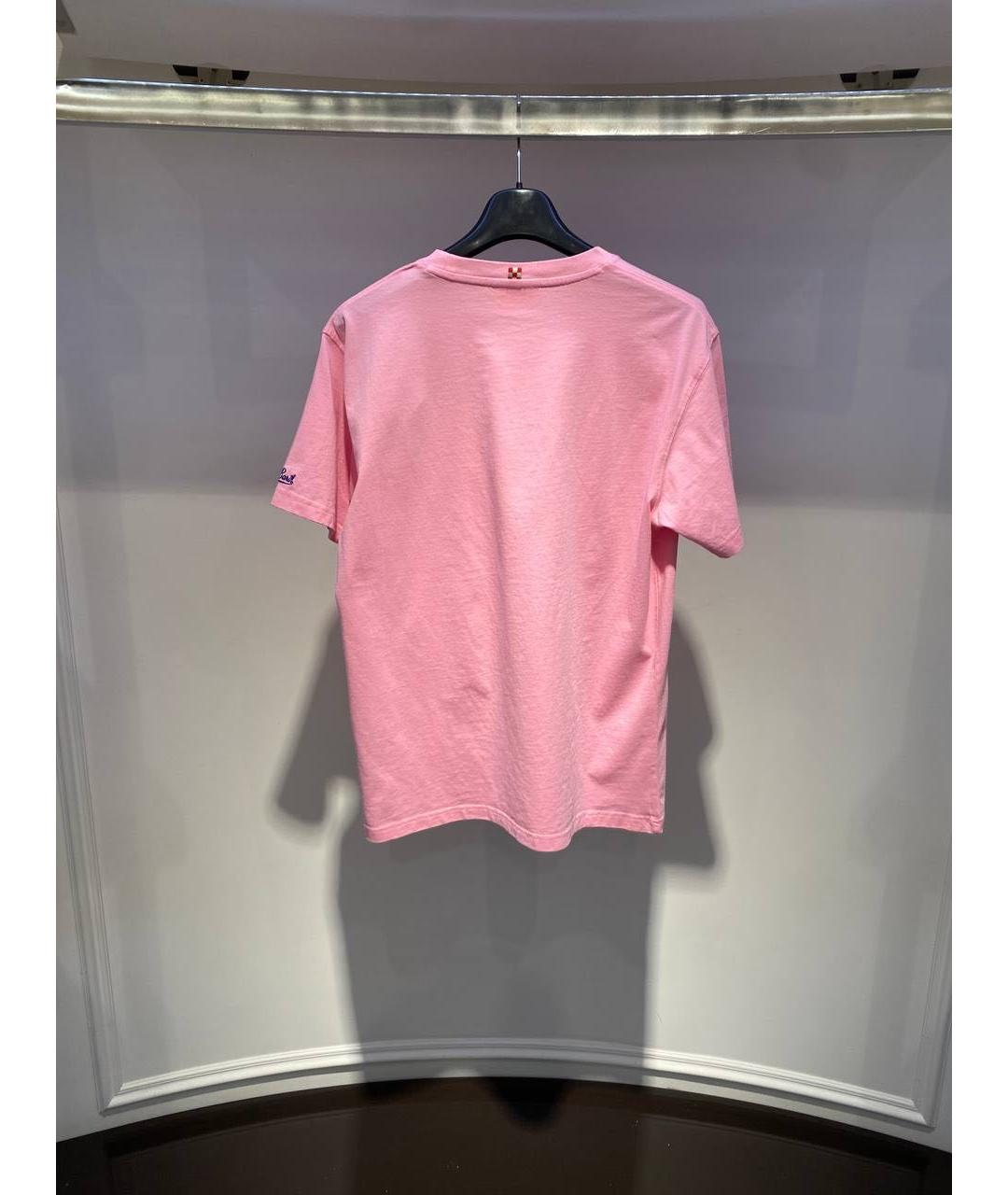 MC2 SAINT BARTH Розовая хлопковая футболка, фото 3