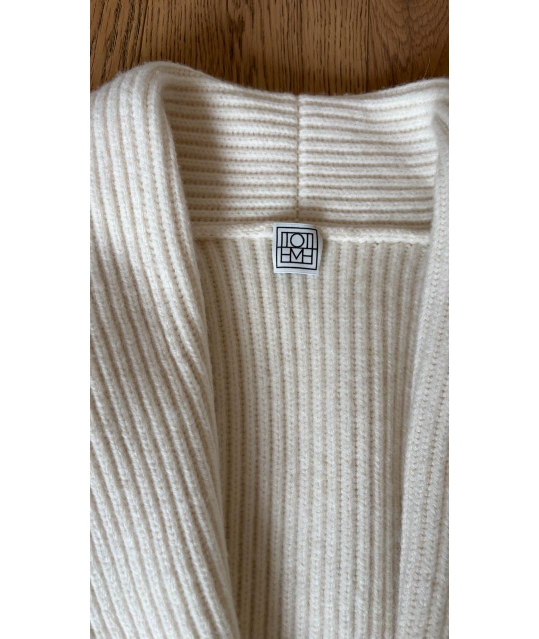 TOTEME Белый шерстяной кардиган, фото 3