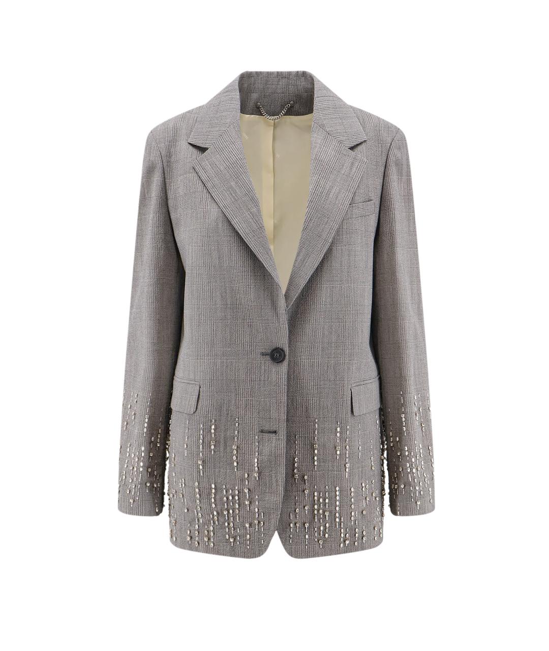 GOLDEN GOOSE DELUXE BRAND Серый шерстяной жакет/пиджак, фото 1