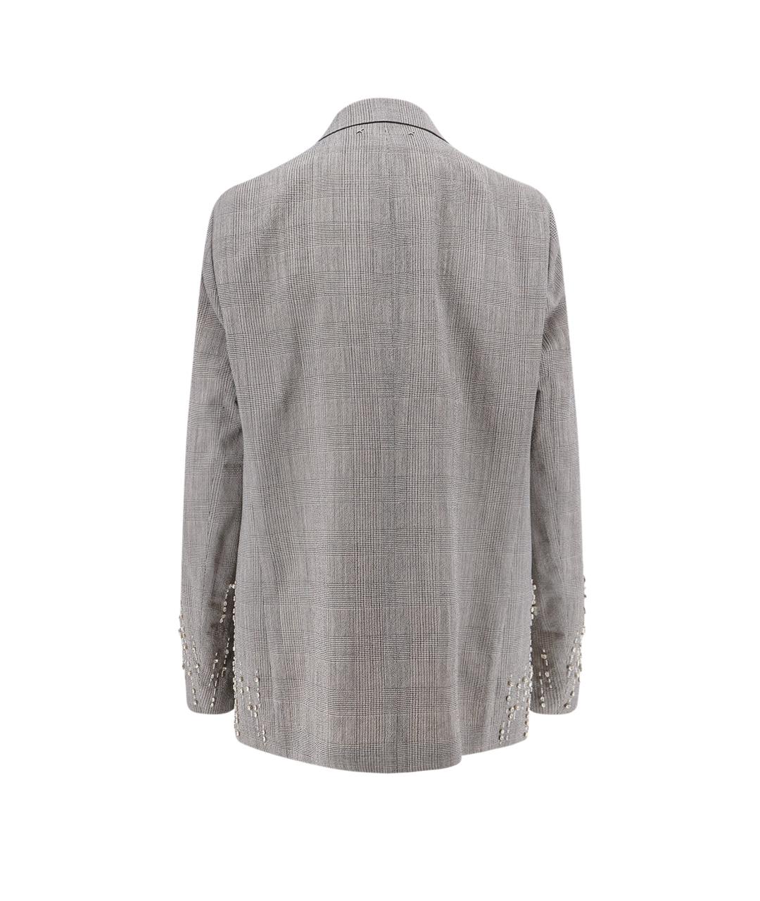 GOLDEN GOOSE DELUXE BRAND Серый шерстяной жакет/пиджак, фото 2