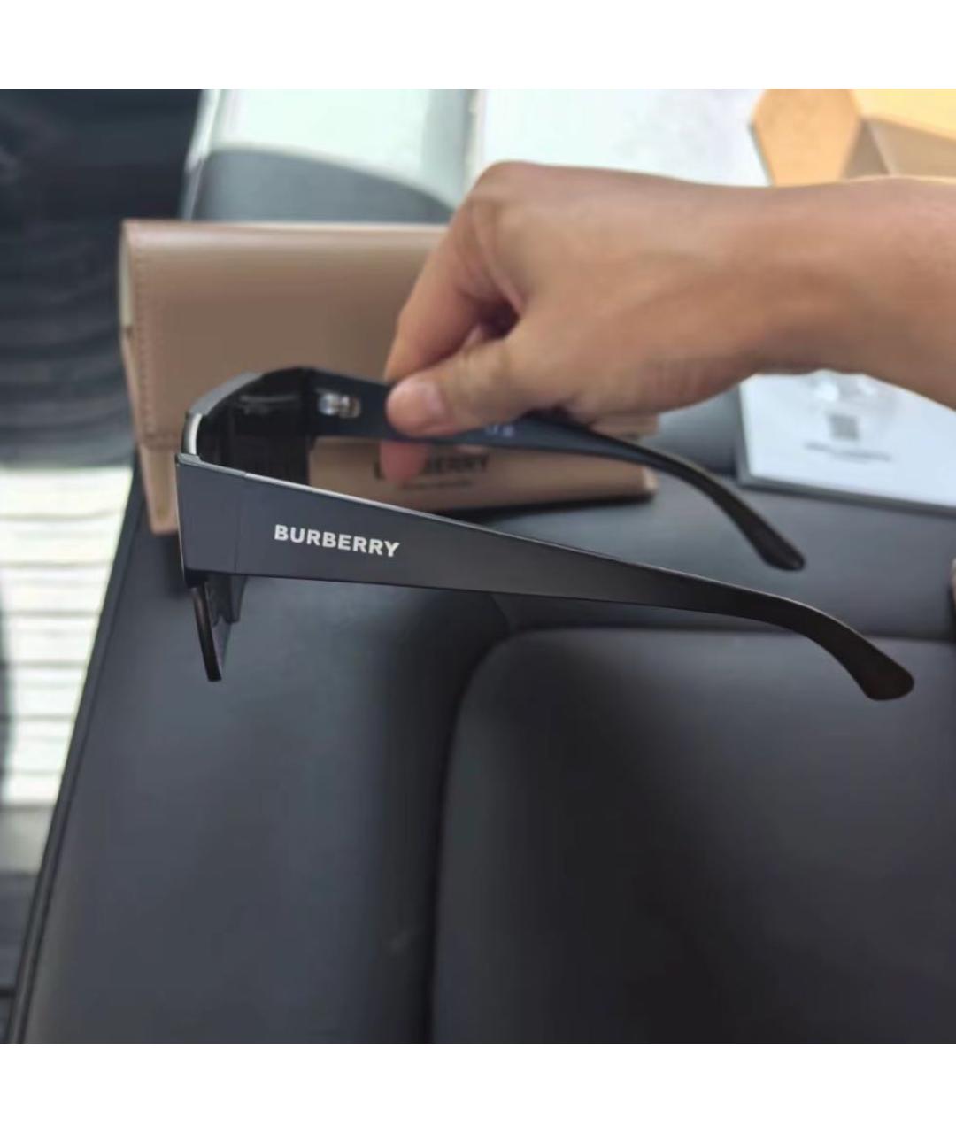 SAINT LAURENT Черные пластиковые солнцезащитные очки, фото 3