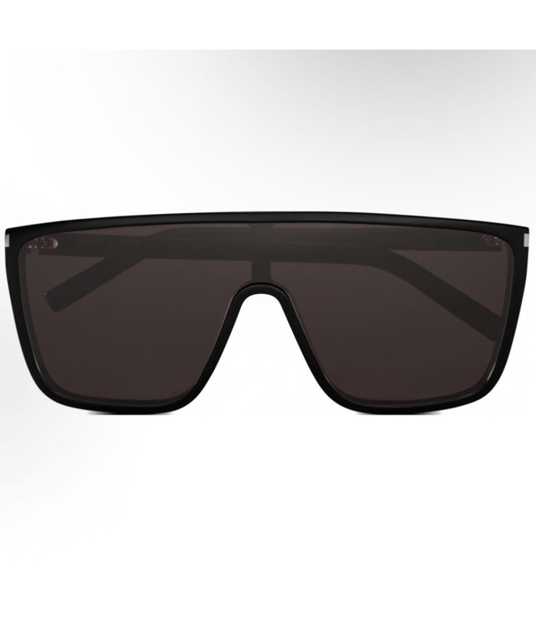 SAINT LAURENT Черные пластиковые солнцезащитные очки, фото 2