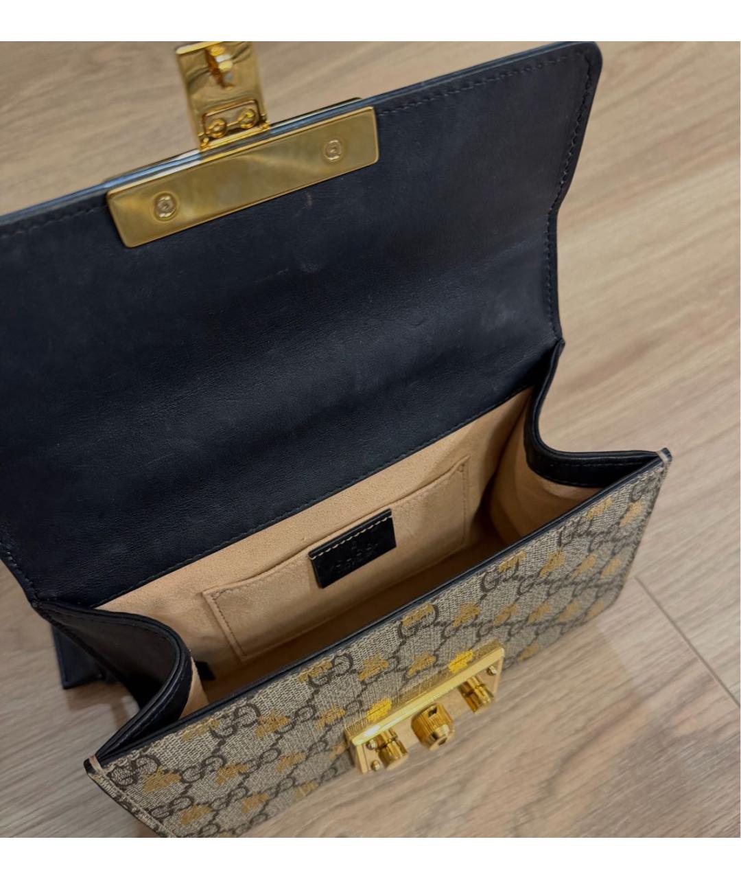 GUCCI Серая кожаная сумка через плечо, фото 5