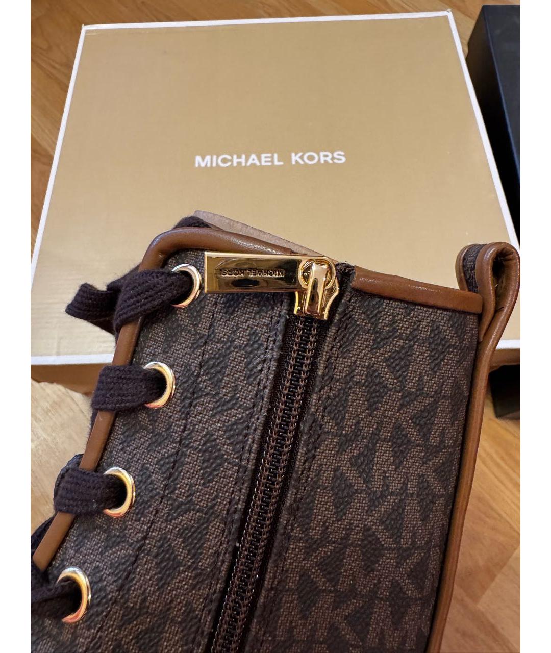 MICHAEL KORS Коричневые ботинки, фото 4