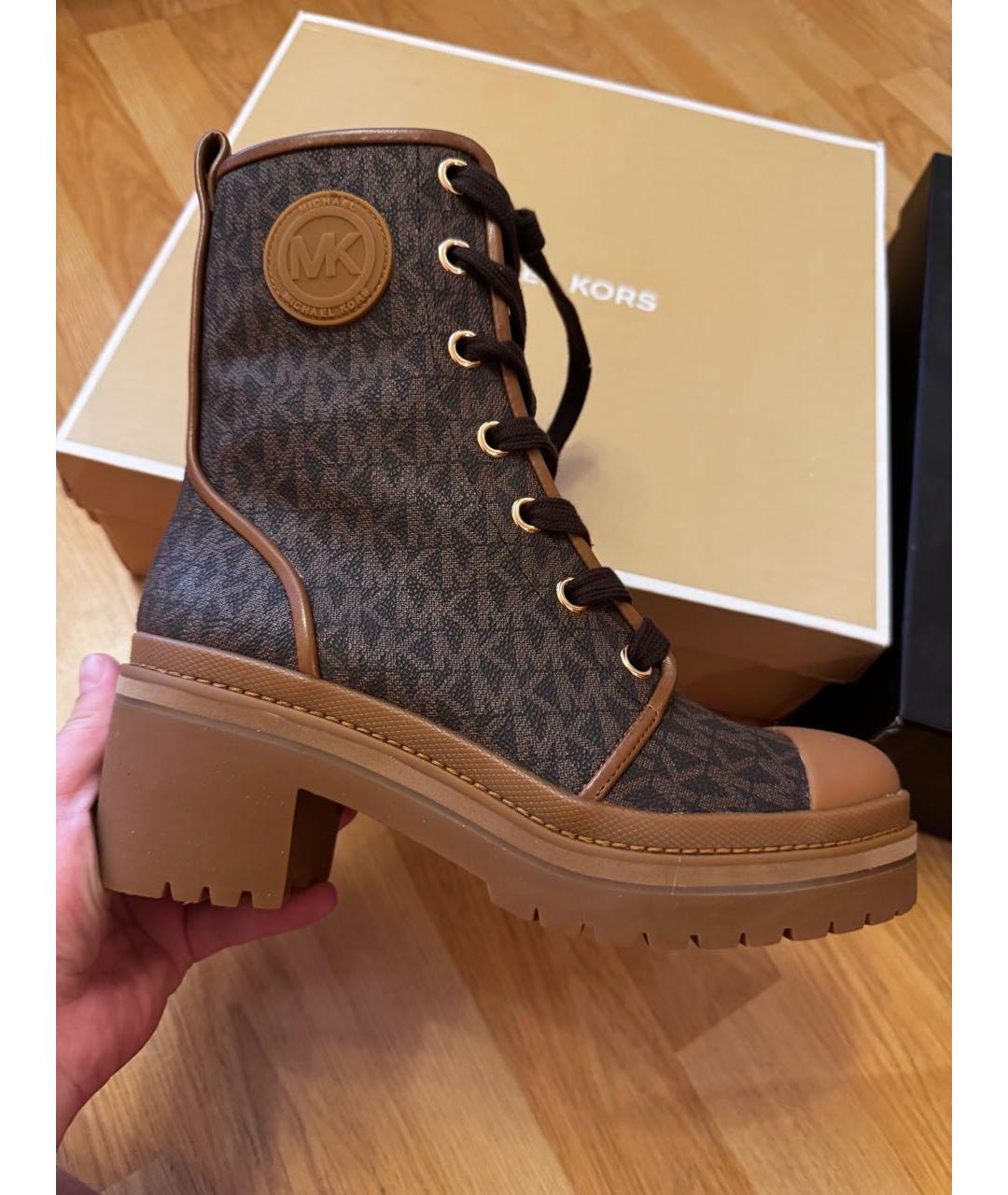 MICHAEL KORS Коричневые ботинки, фото 7