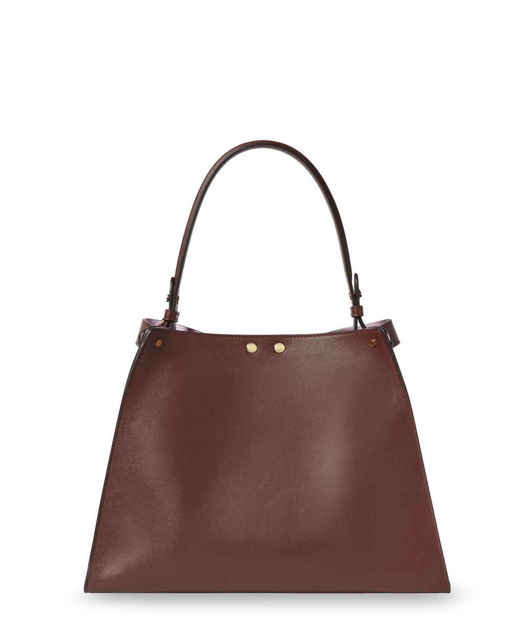 FENDI Коричневая кожаная сумка тоут, фото 2