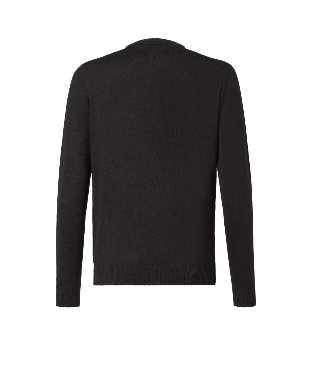 FENDI Черный шерстяной джемпер / свитер, фото 2