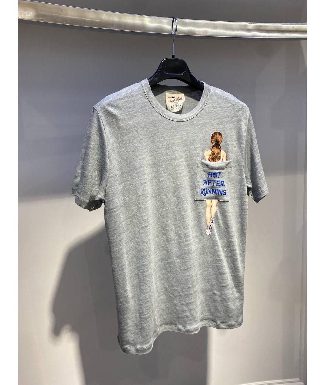 MC2 SAINT BARTH Серая футболка, фото 4