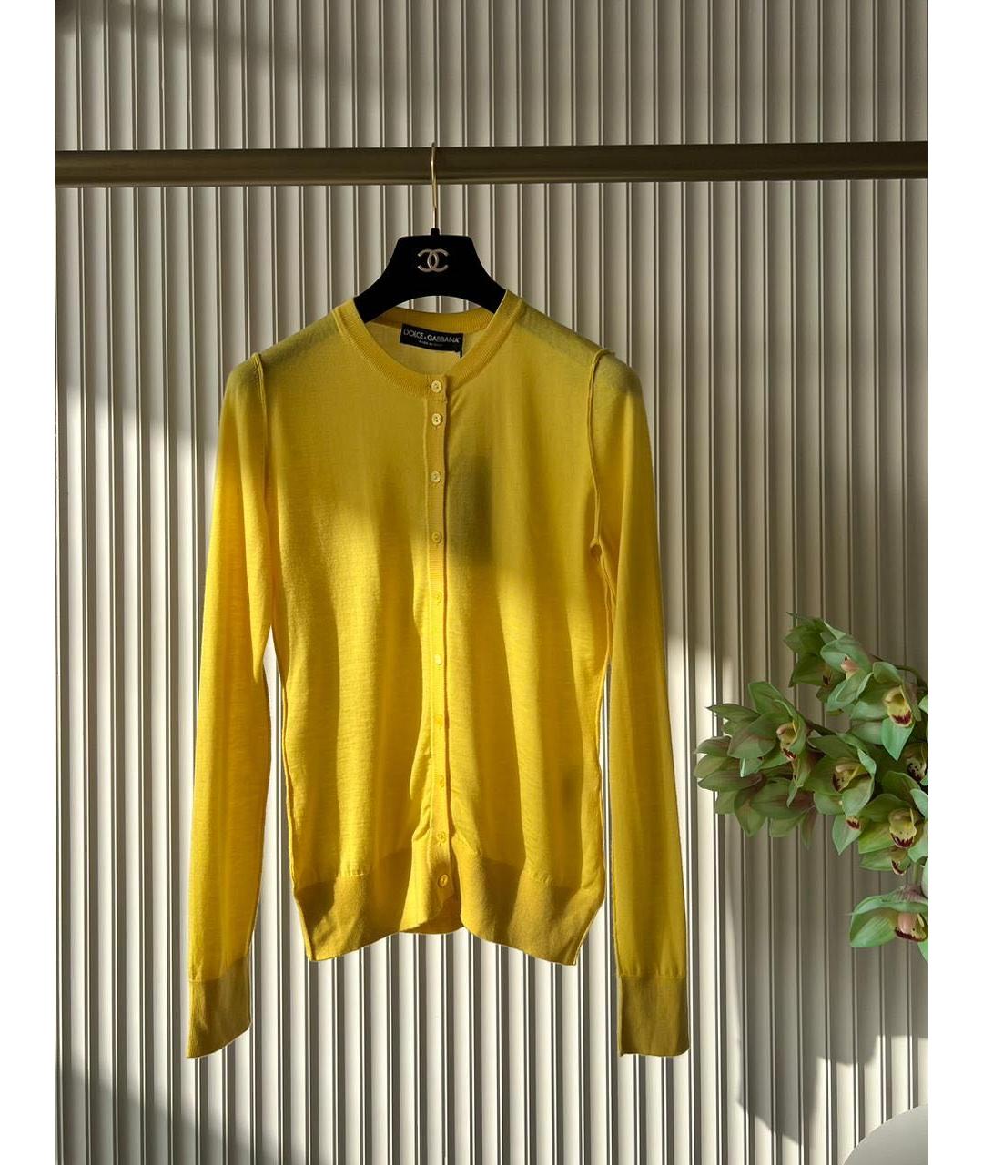 DOLCE&GABBANA Желтый кардиган, фото 8