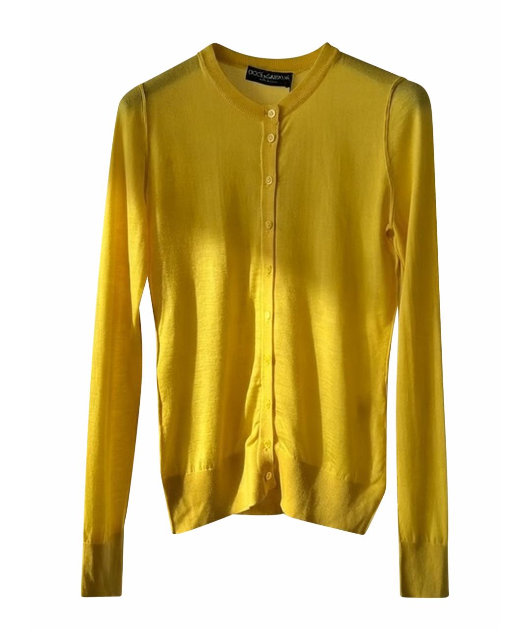DOLCE&GABBANA Желтый кардиган, фото 1