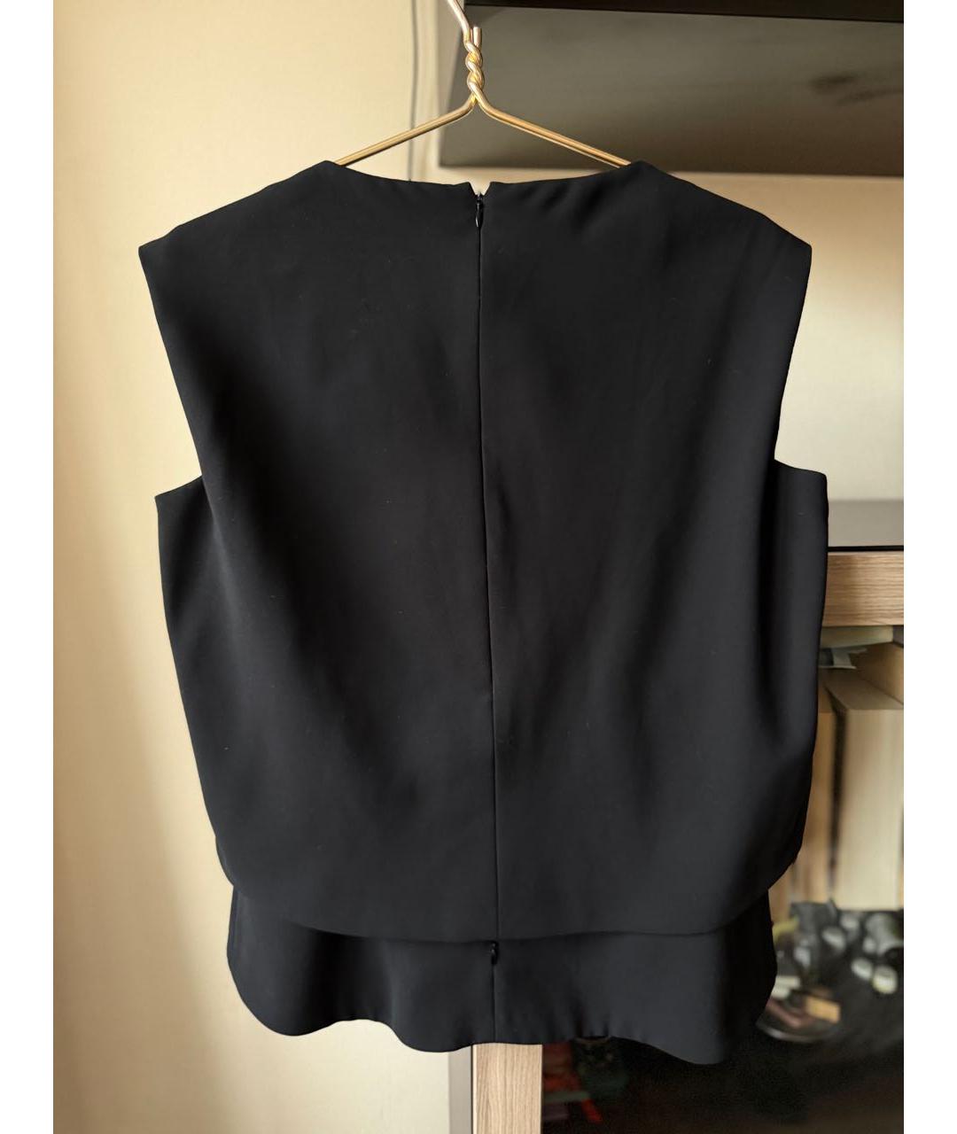 BALENCIAGA Черная полиэстеровая блузы, фото 3